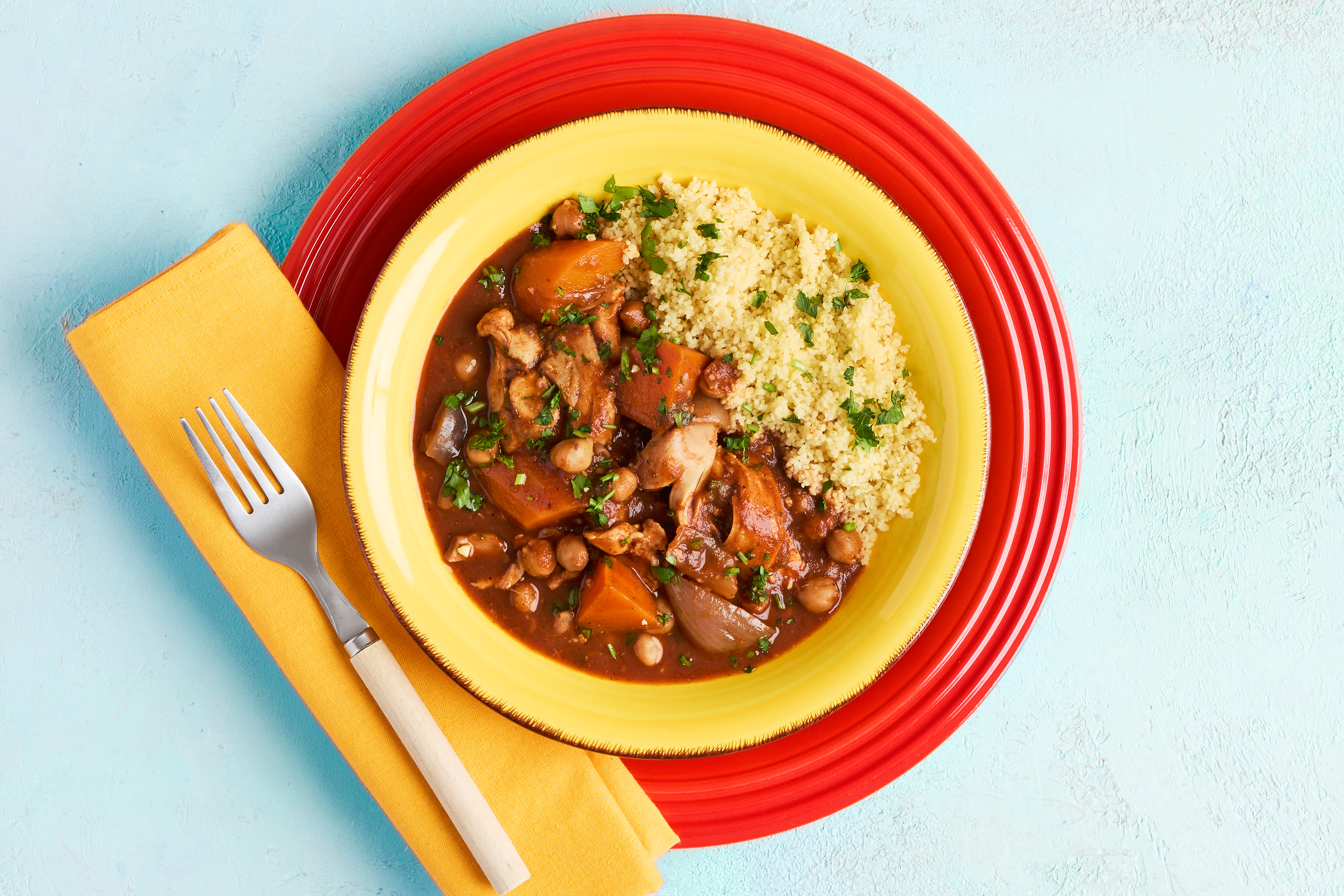 Slow-cooker chicken & lemon tagine
