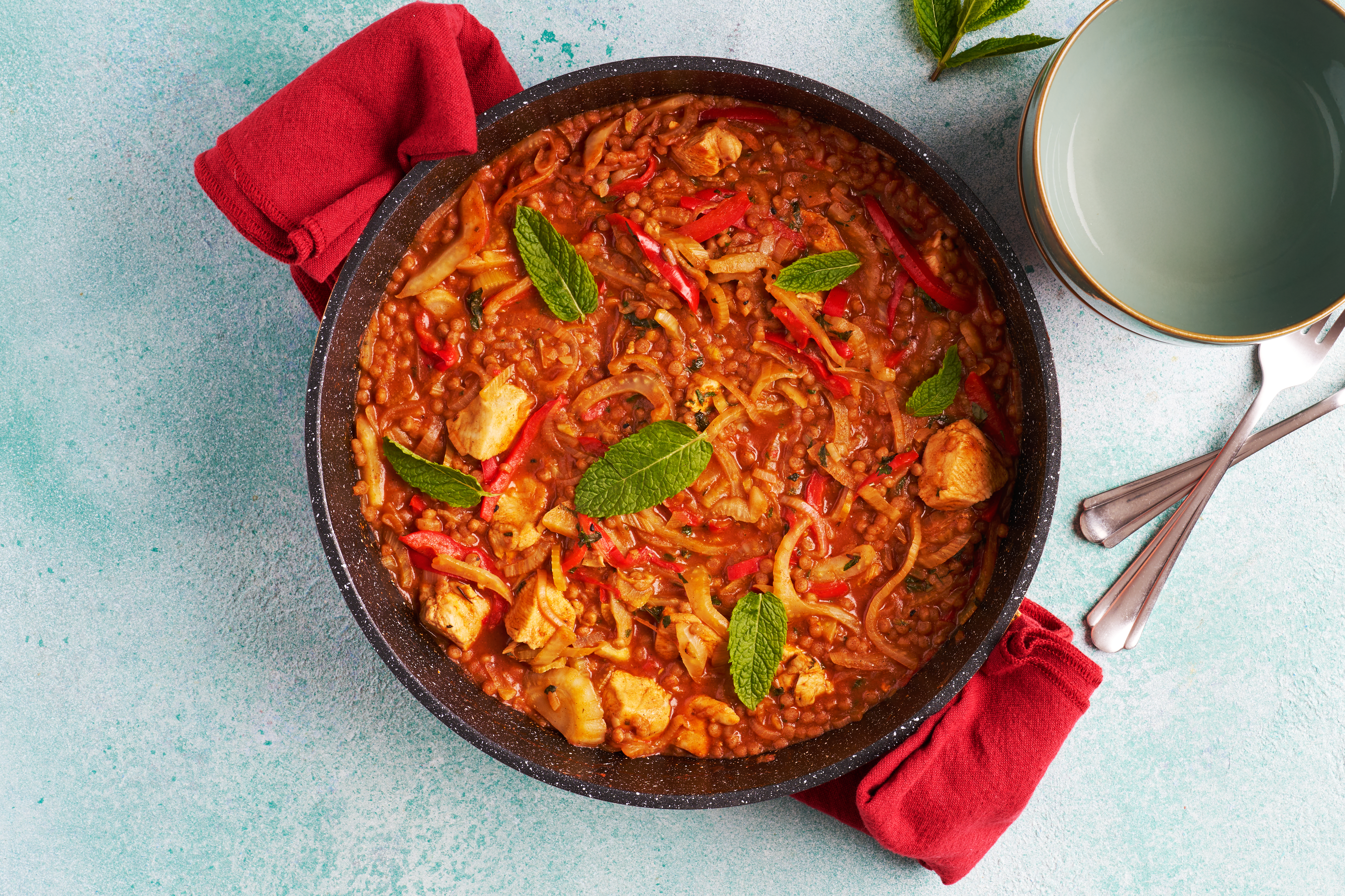 Zesty Lebanese lemon chicken & giant couscous