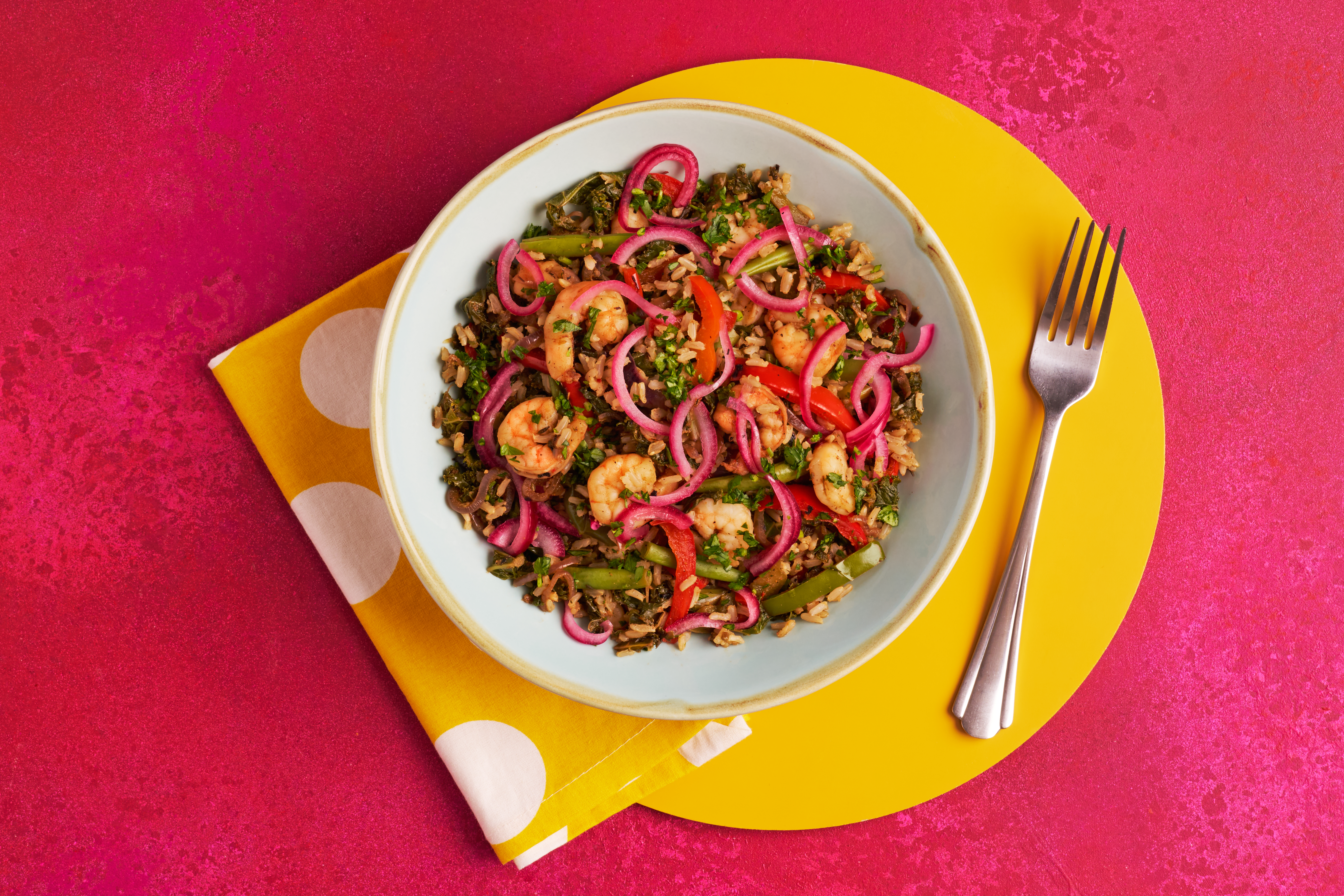 Rice ’n’ easy prawn jambalaya 