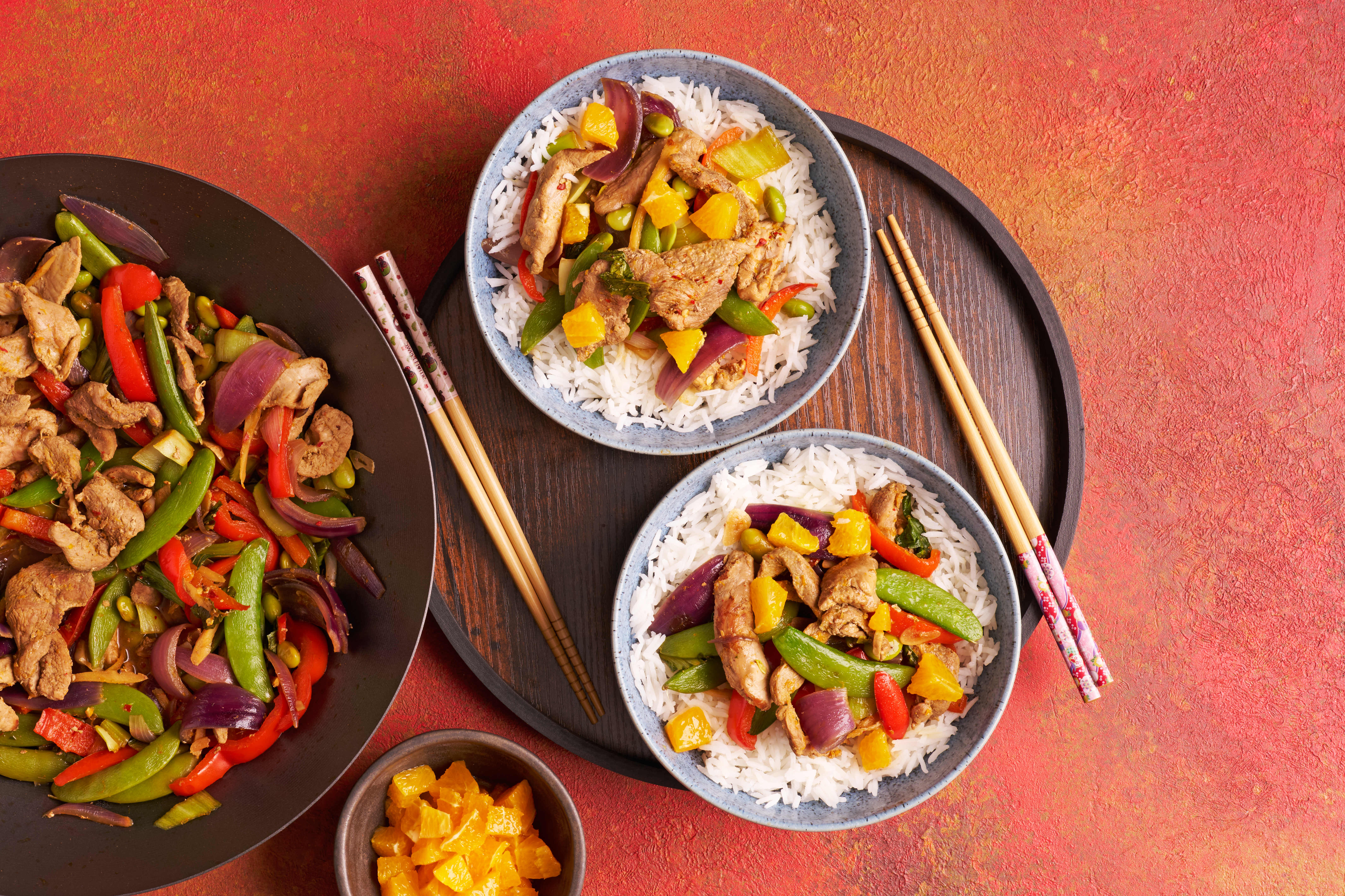 Saucy duck with soy, orange & ginger