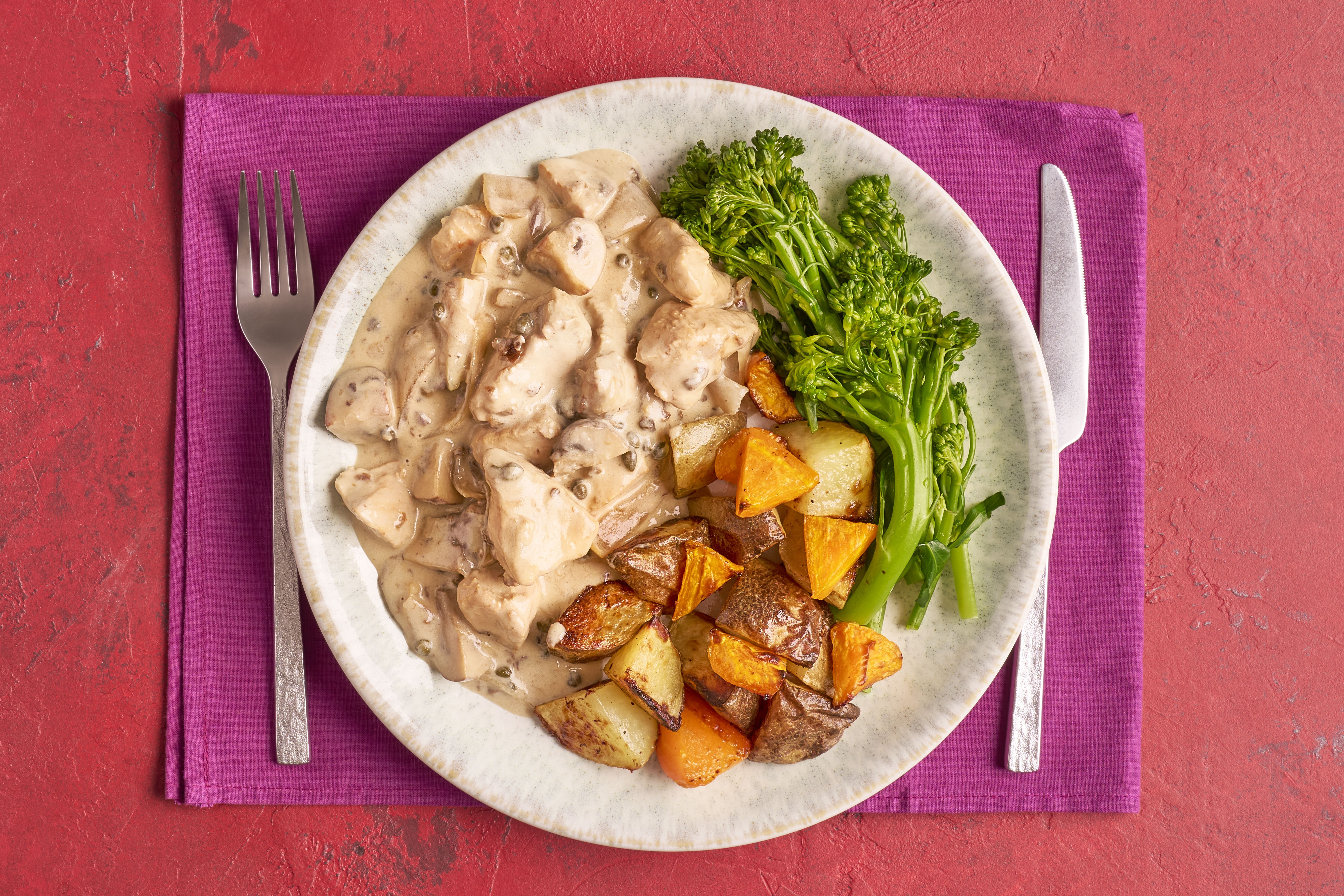 Bistro chicken in a creamy mushroom sauce