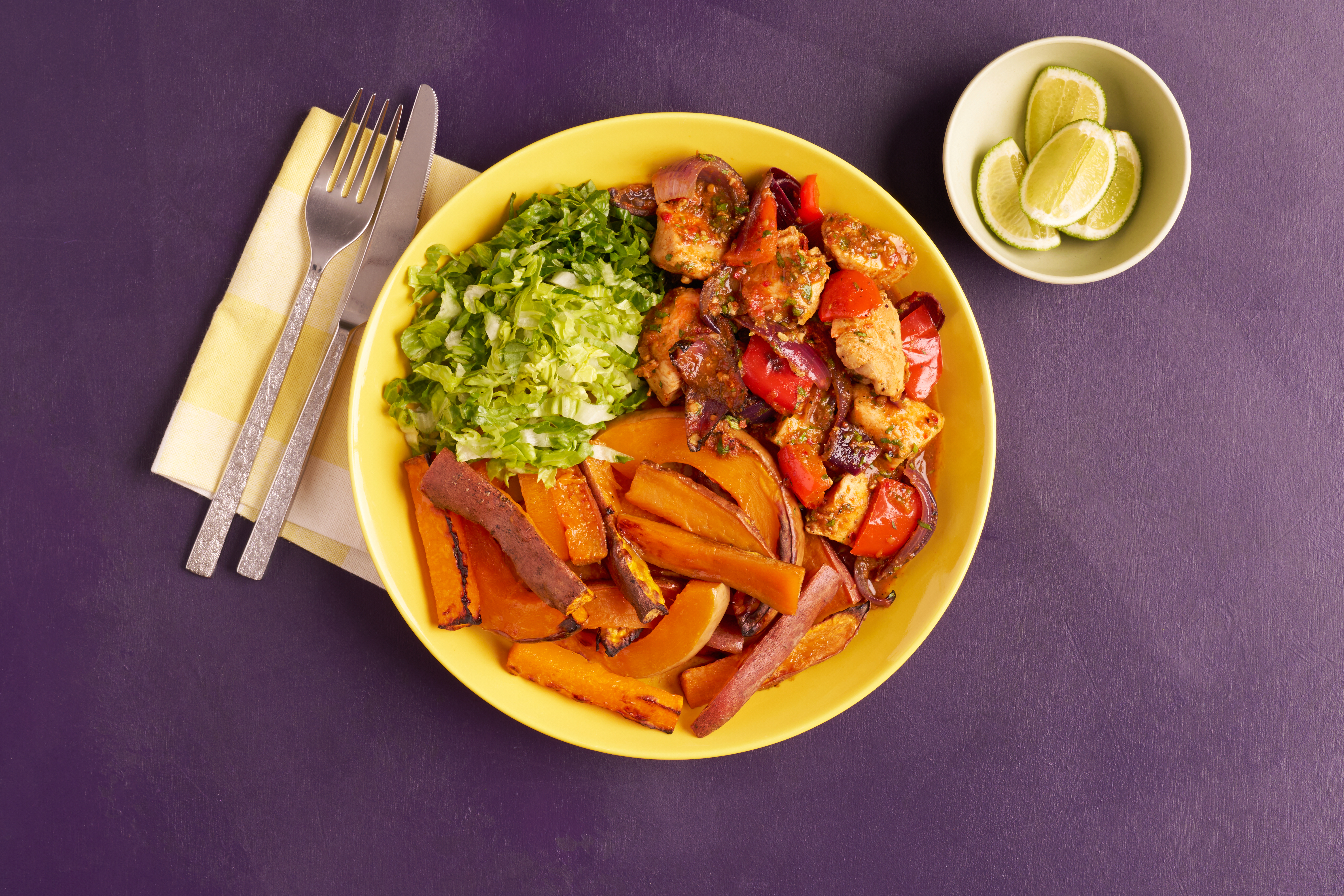 Peri-delicious chicken with golden chips
